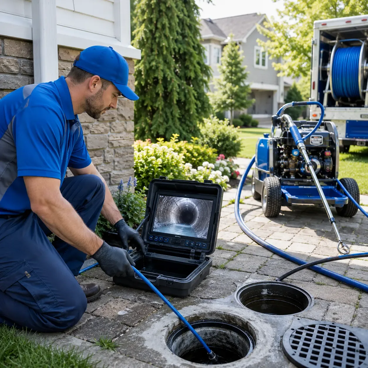Outdoor drain cleaning professionals serving West Bethel, ME