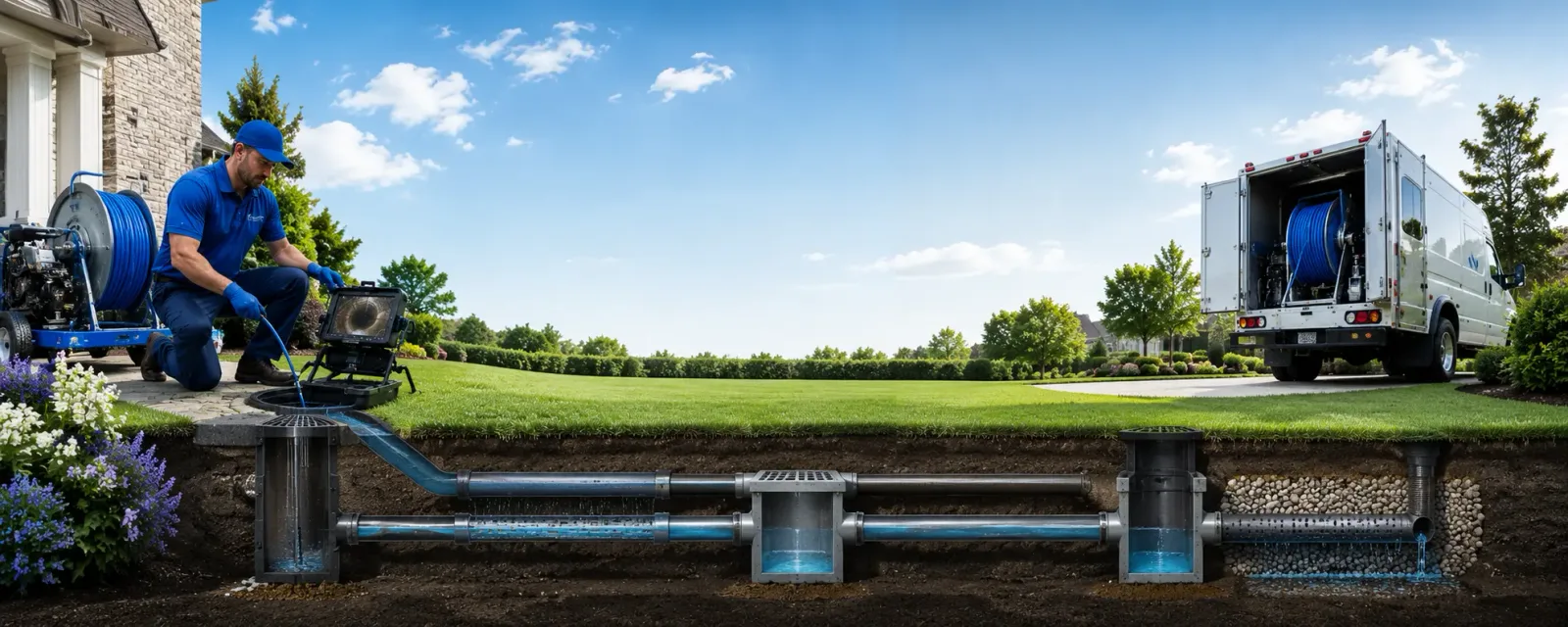 Outdoor drain cleaning information for West Bethel, ME